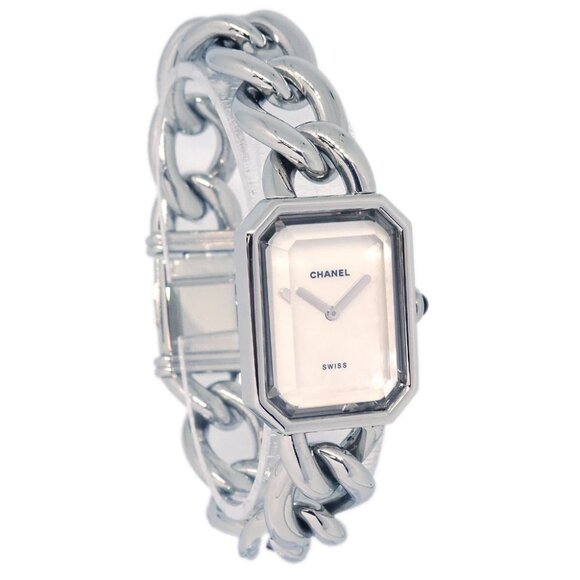 Chanel Premiere Quartz Watch Silver SS Shell #M P.R.58490 184511 - Picture 1 of 7
